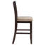 Guntersville Wood Counter Chair Tan and Espresso-18368812