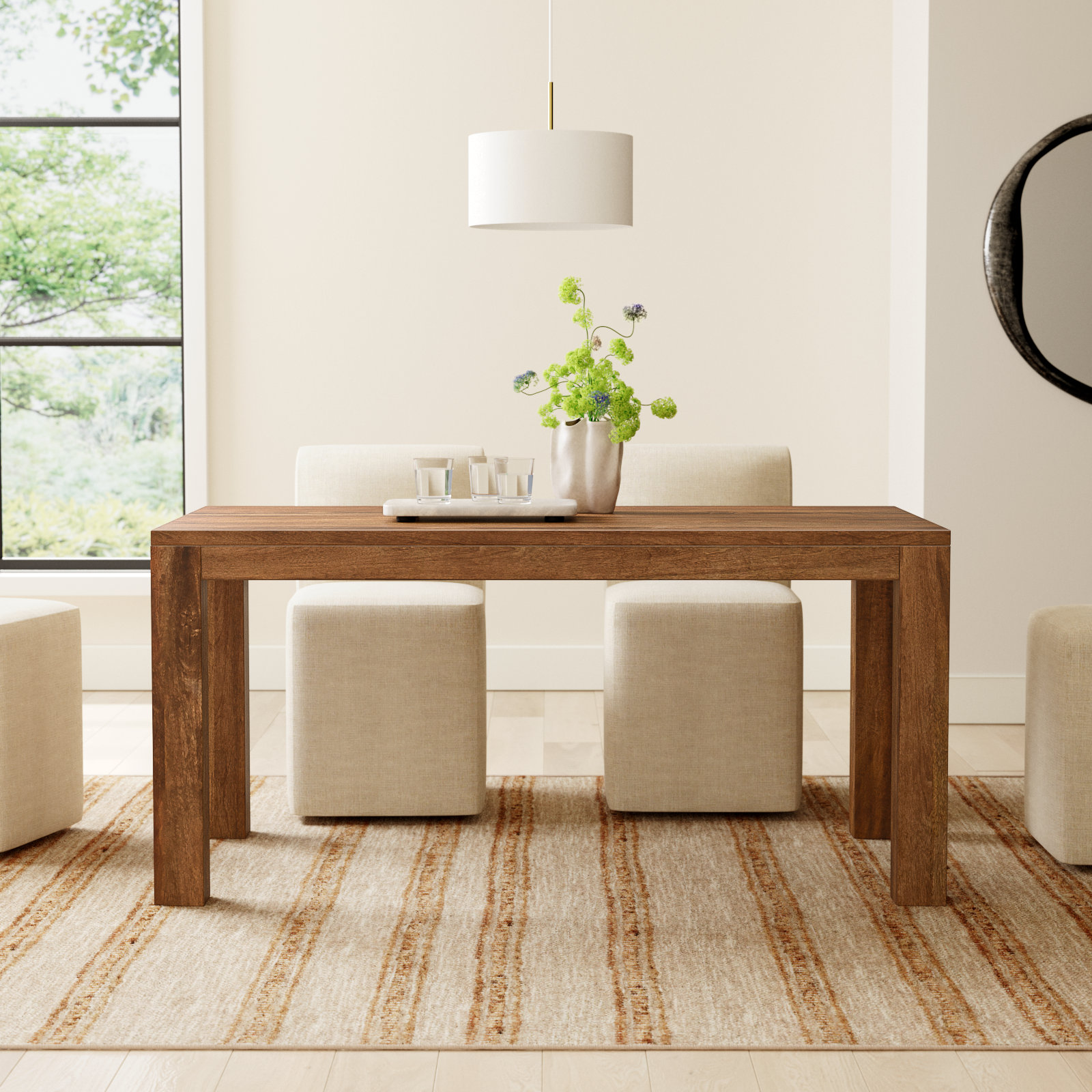 Bronner 63'' Dining Table, Brown
