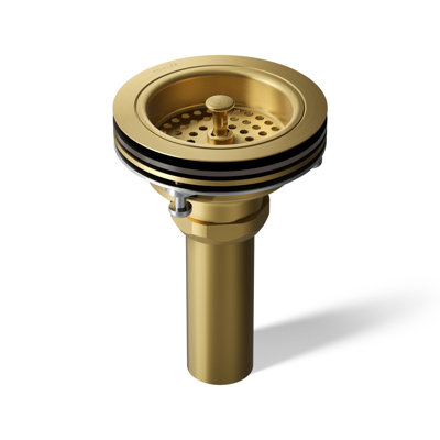 Duostrainer Sink drain and strainer with tailpiece