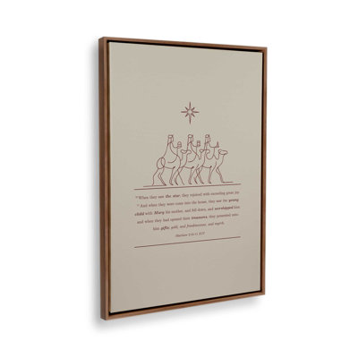 Guided by the Star Canvas Art Print