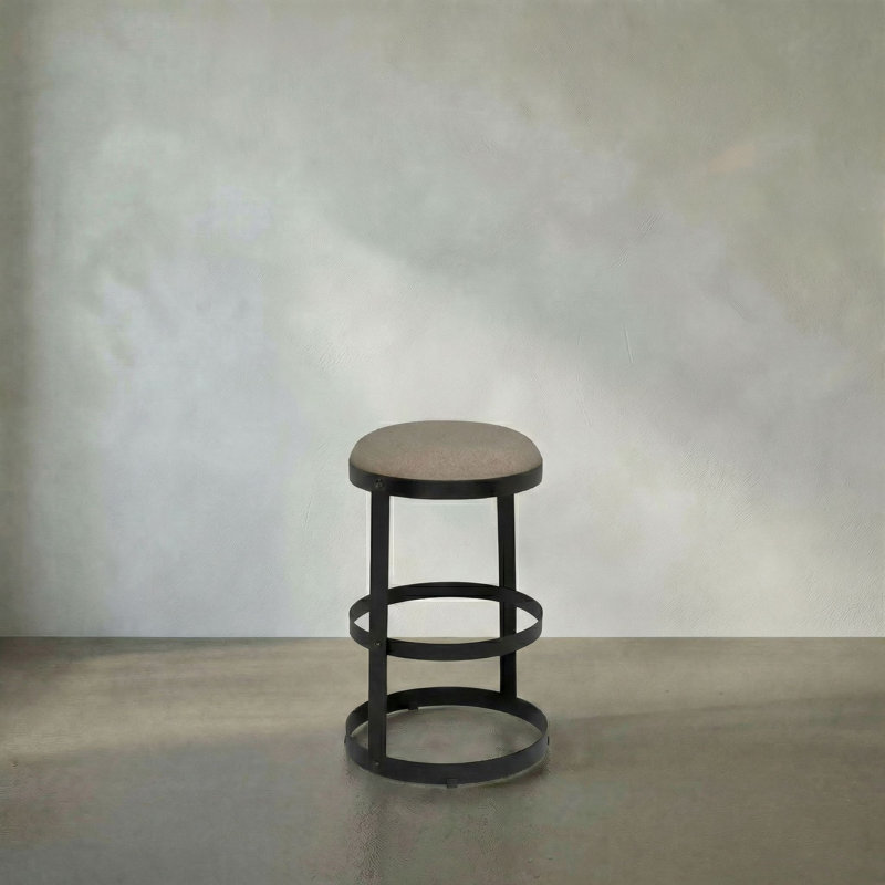 Dior Metal Bar & Counter Stool, Counter Stool (26" Seat Height), Black