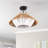 3-Light Natural Rattan Semi Flush Mount Light