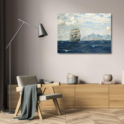 «Tall Ship off Crete» par Michael Zeno Diemer - Art mural sur toile tendue avec châssis