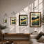 Mountain Meadow Scandinavian - Framed Print-2080553160-2080553161