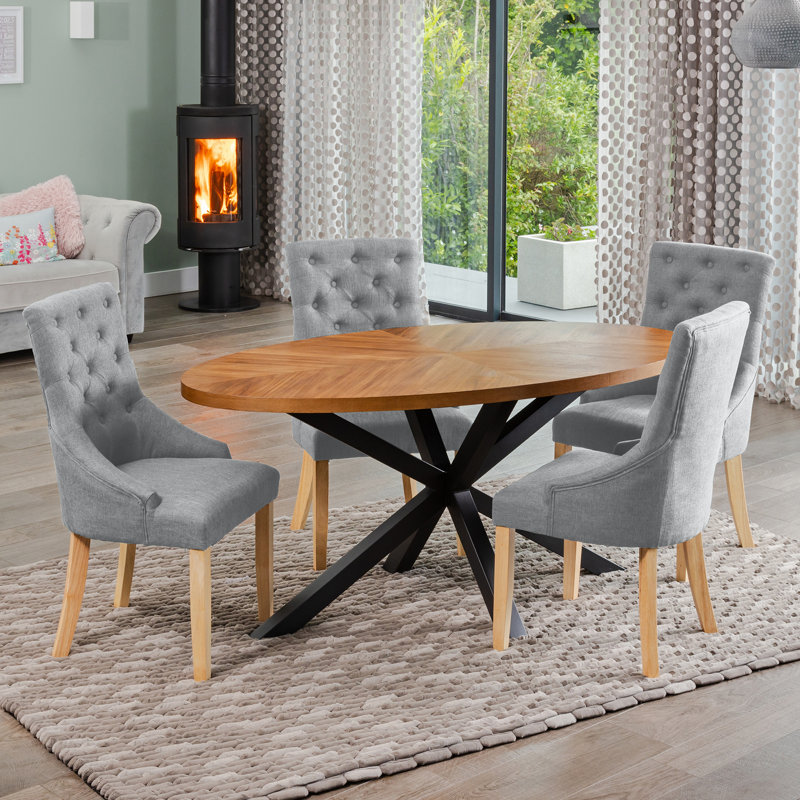 Soderquist 4 - Person Dining Set, Grey