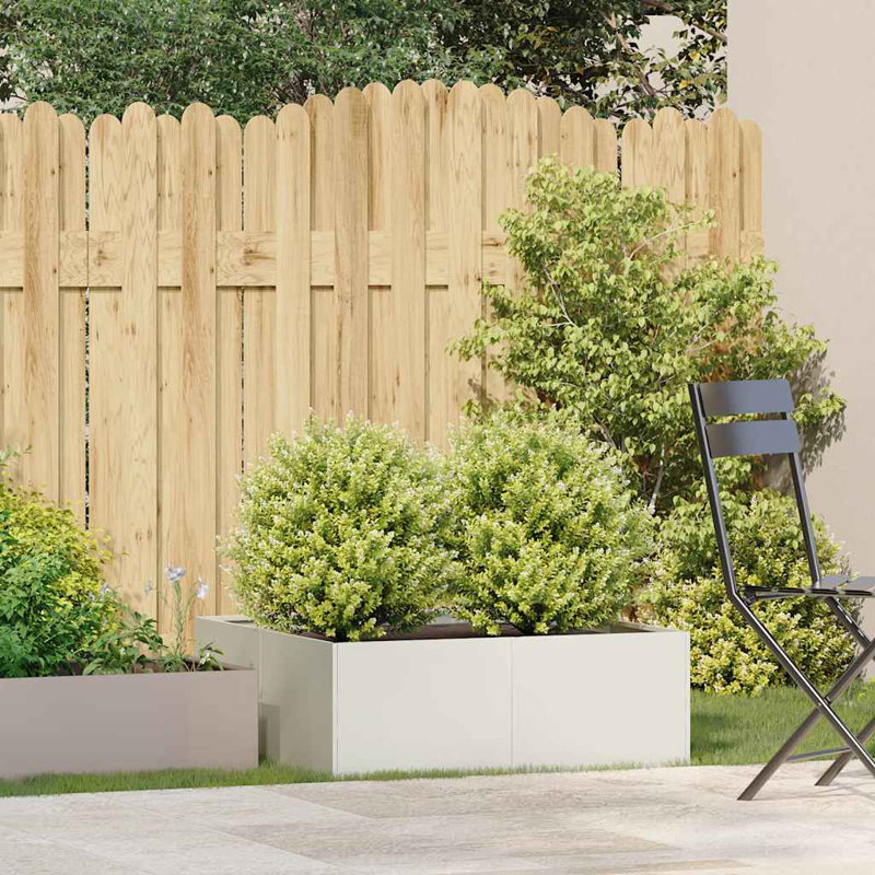 Planter Box, White, 30cm H x 80cm W x 80cm D