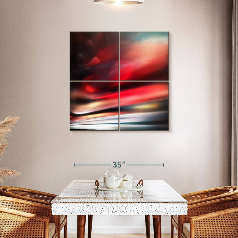 Red, 38" H x 38" W