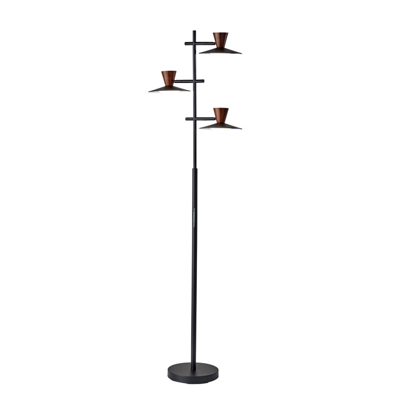 Adele 67'' Black LED Tree Floor Lamp