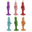 Rainbow Nutcracker Wooden Christmas Ornaments - 5" - Multicolor - Set Of 5