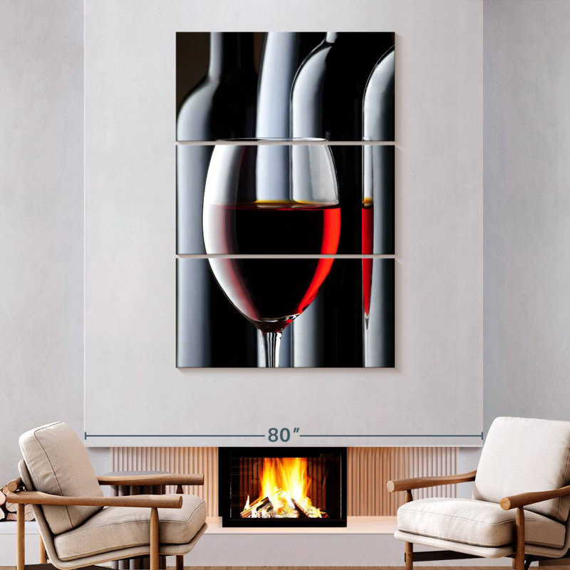 Yarlin Cabernet Red Wine, 74" H x 48" W