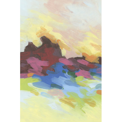 Bright Palette Horizon I by June Erica Vess - Wrapped Canvas Print