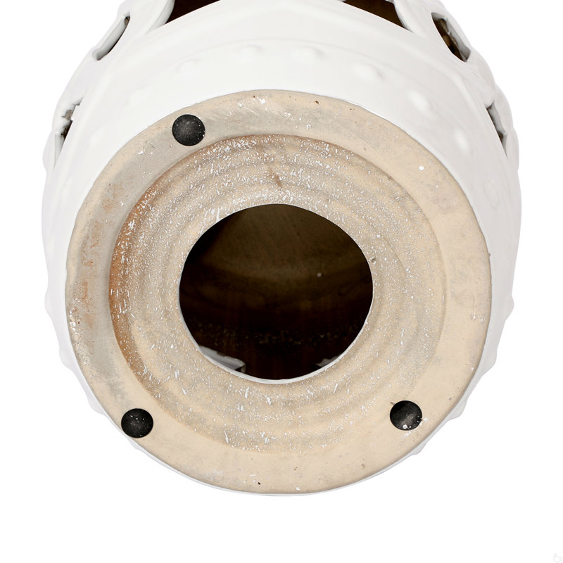 Ceramic Drum Stool - Accent Garden Stool