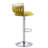 Ginko Modern Swivel Bar Stool with Backrest, Adjustable Height Kitchen Island Stool with Upholstered Seat and Footrest,-93498216-90489192