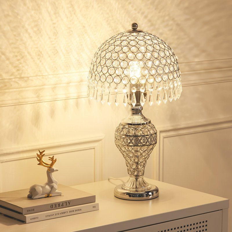 Livia 45cm Silver Table Lamp