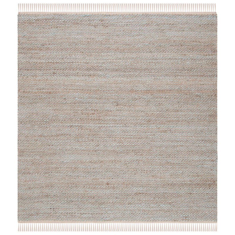 Natural Fiber Hand Woven Jute Rug, Square 6'