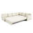 118" Oversize Convertible Sleeper Sofa With Nailhead Trim, Upholstered Sofa Couch With Pull-Out Bed-46215789