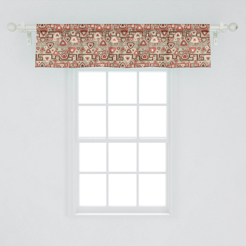 Multicolore cantonnière Ambesonne, ensemble de 2 triangles arrondis, L 42 po x L 12 po