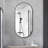 48 x 24 Inch Black Bathroom Vanity Mirror