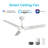  3 - Blade Smart Ceiling Fan with Remote Control and Light Kit Included-1736141172-1735235069