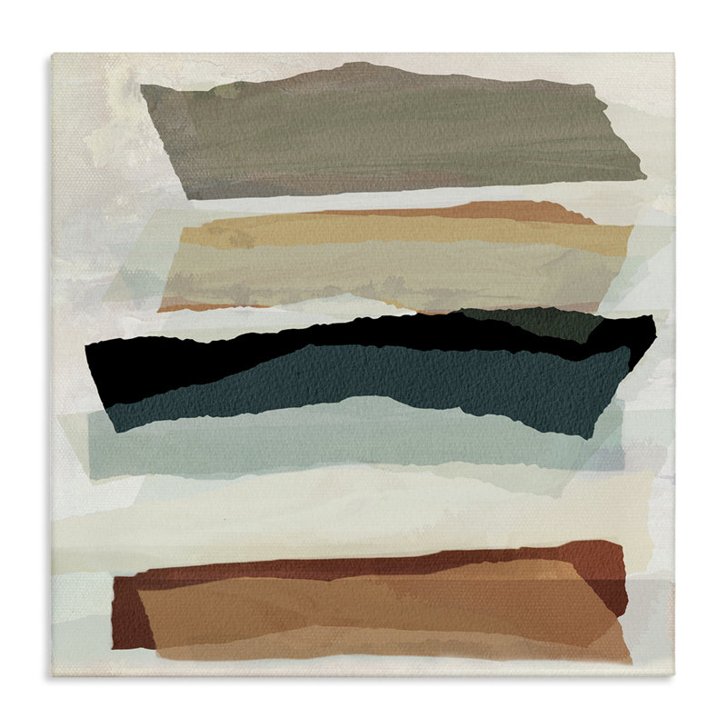 «Southwestern Layered Shapes Floater», art mural sur toile par Susan Jill, H 36 po x l 36 po