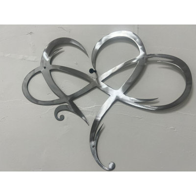 Eternal Wrought Iron Decoration Indoor Ornaments Metal Wall Decoration Infinitys Heart-Steel Wall Decor Metal Wall Art 25*30cm