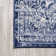 Pruden Ornate Medallion Modern Navy/Ivory Rug