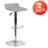 Amp Contemporary Vinyl Adjustable Height Barstool with Quilted Wave Seat-1444476976