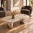 Slone - Modern Beige Concrete Coffee Table