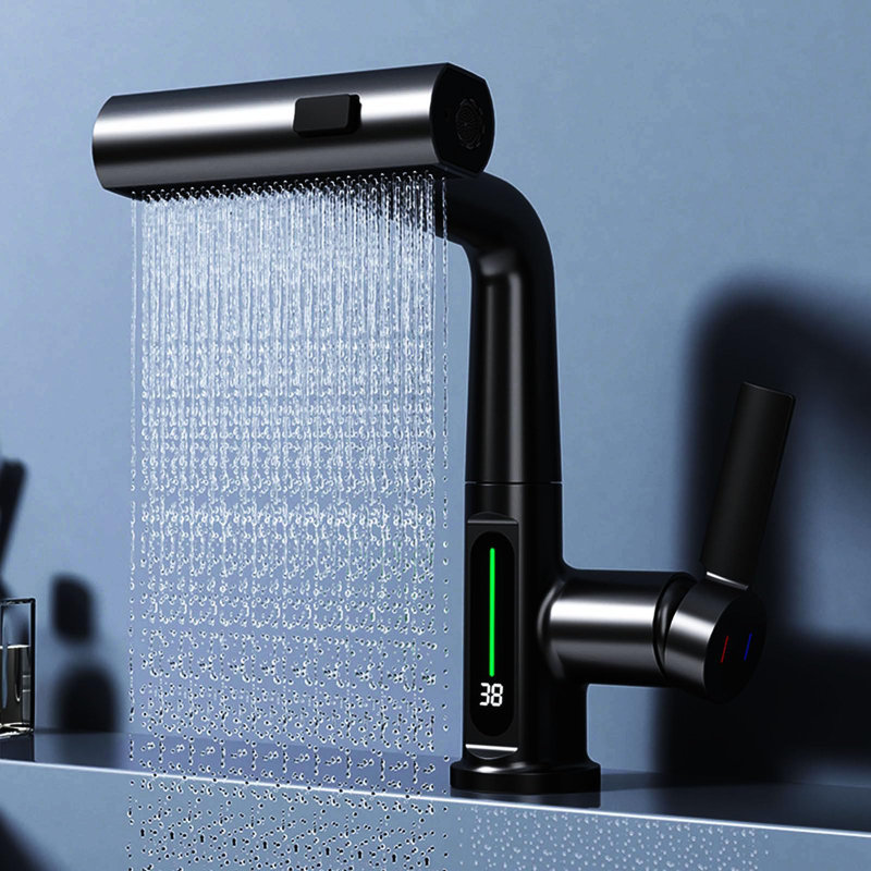 Single-handle Bathroom Faucet, Black