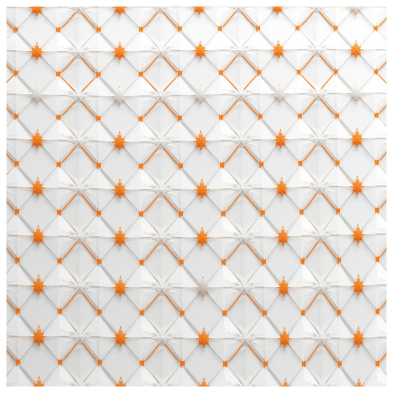 Coussins décoratifs à motif d'étoile orange, 20 x 20 inches