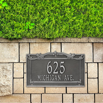 Signature Series 2-Line Wall Address Plaque