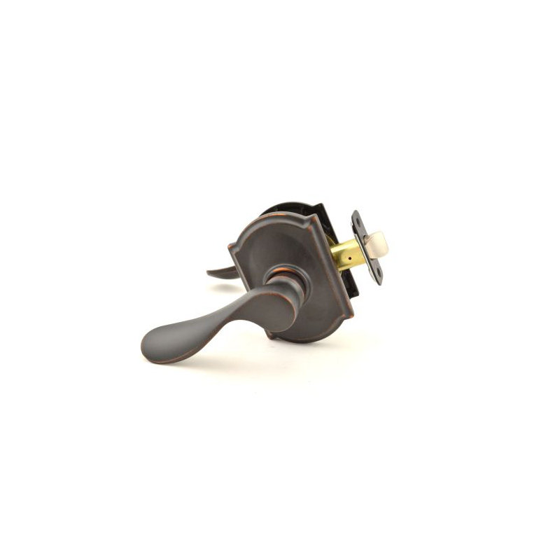 Camelot Passage Door Lever, Aged Bronze