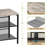    Set of 2 Shelagh Nightstands Bed Side Tables 3-Tier Storage End Tables