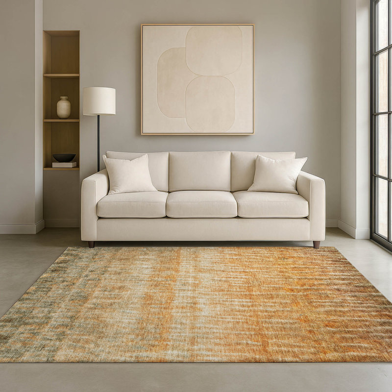 Tapis décontracté de qualité supérieure Mayfield AMF2317, Cuivre, 3 pi x 5 pi