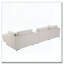 Canapé modulaire en forme de L de 124 po avec console de rangement multifonctionnelle, chargeur câblé et sans fil, repose-pieds mobile, coussin plus large et plus épais, combinaison libre pour le salon et l’appartement-1047753967