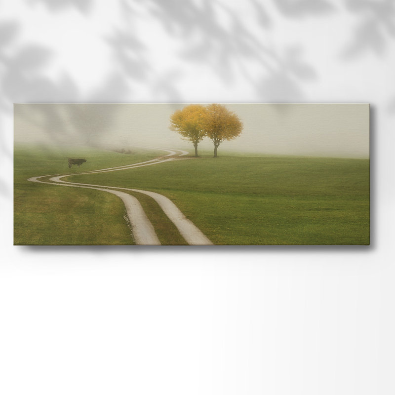 " Distant Walk ", 12" H x 30" W x 1.5" D