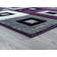 Tapis mauve à motif géométrique Zabala-433734712