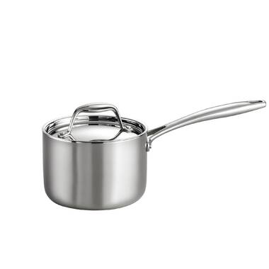 OXO Mira 3-Ply Stainless Steel Saucepan Set, 1.6 Qt And 3.25 Qt