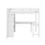 Lit mezzanine double avec bureau et tablette-227815167
