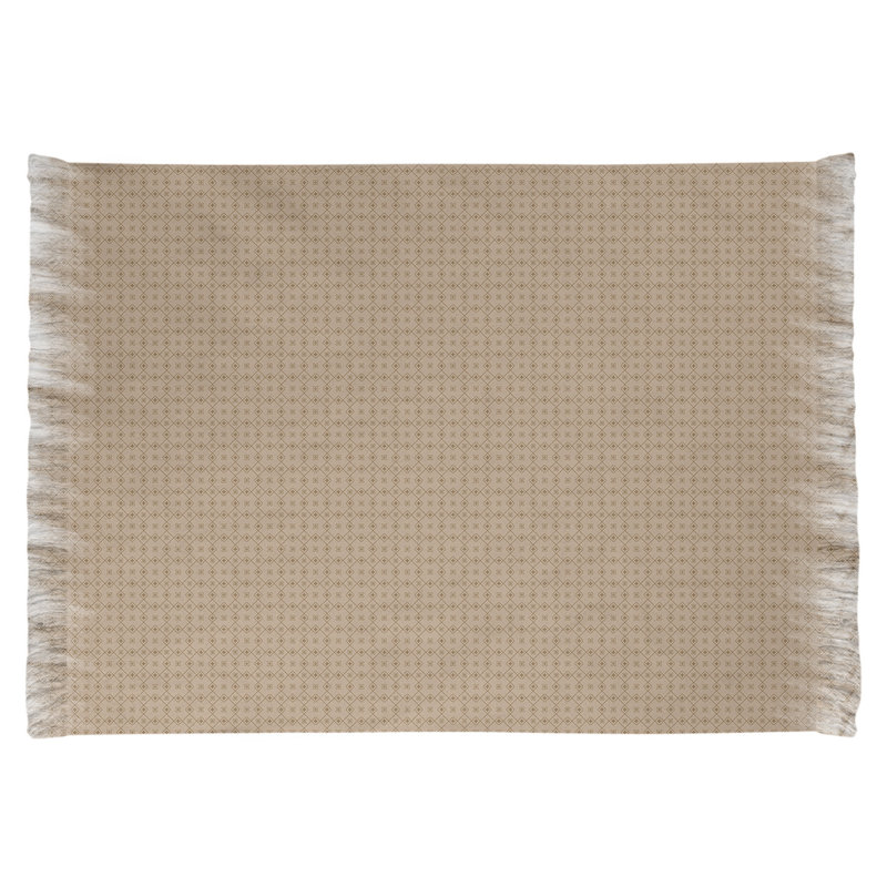 Brun clair Tapis décoratif, Oui