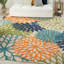 Tapis intérieur/extérieur Alsaedi floral vert/bleu/orange-1286731012