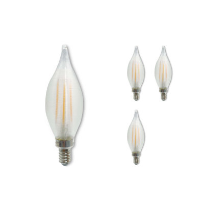 40 Watt Equivalent C11 E12/Candelabra Dimmable 2700K LED Bulb