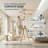  52-inch Modern Ceiling Fan with Light, APP, Remote Control Smart Fan, 3 Solid Wood Blades, DC Motor, 6 Speeds, Downrod Mount for Bedroom, Living Room-513102809