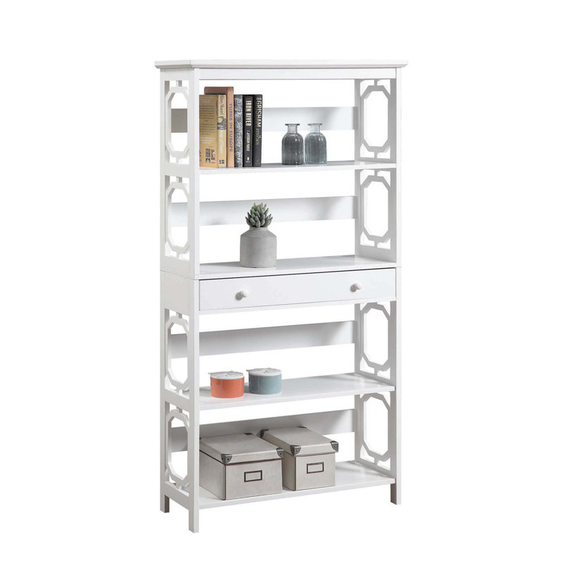 Liman Etagere Storage Bookcase, White