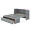 Grand lit escamotable avec port USB et tiroir-375595026