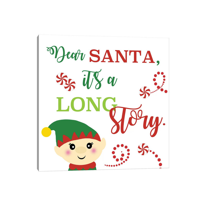 Dear Santa by Anna Quach - Wrapped Canvas Print, 45.72 cm H x 45.72 cm W