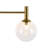 4 - Light Bathroom Vanity Light With Globe Glass-310979940