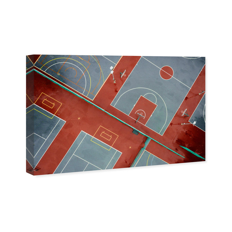 To The Court - impression sur toile tendue, H 16 po x l 24 po x P 0,8 po