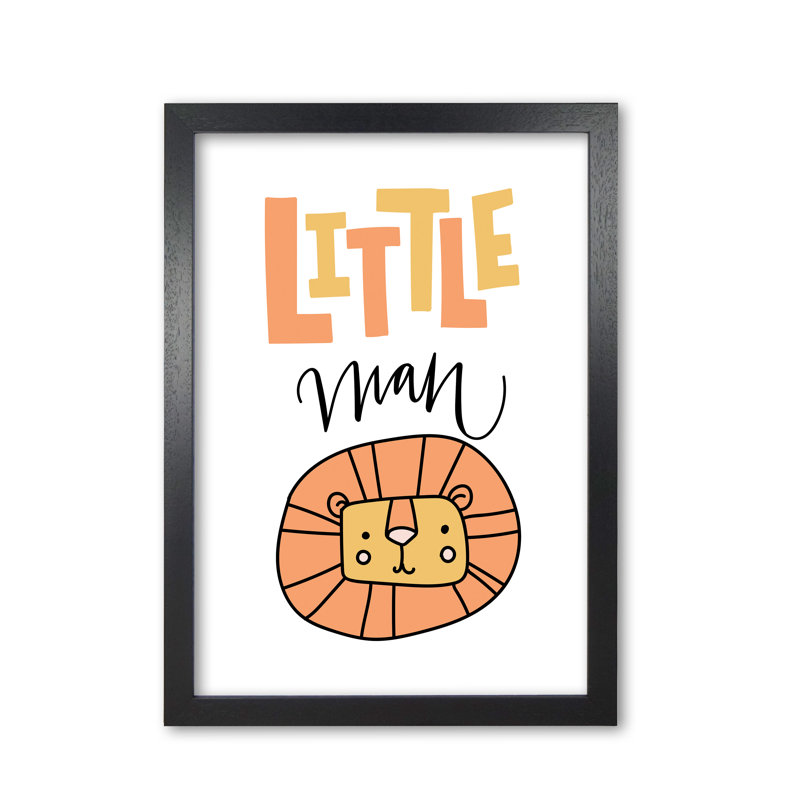 Little Lion Man - Print, Black Grain Frame, 42 cm H x 30 cm W x 5 cm D