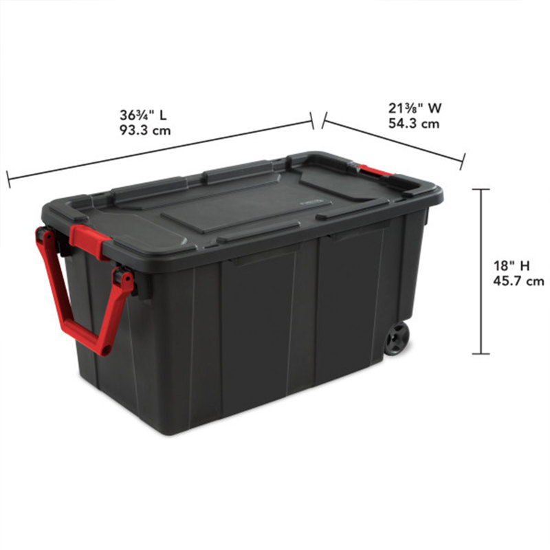 Plastic Storage Bin Set, 4 Pack